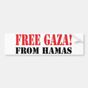 Adesivo Para Carro GAZA livre de HAMAS