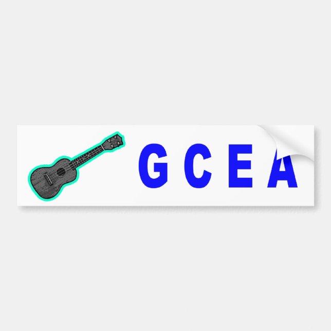 Adesivo Para Carro GCEA (Ukulele) (Frente)