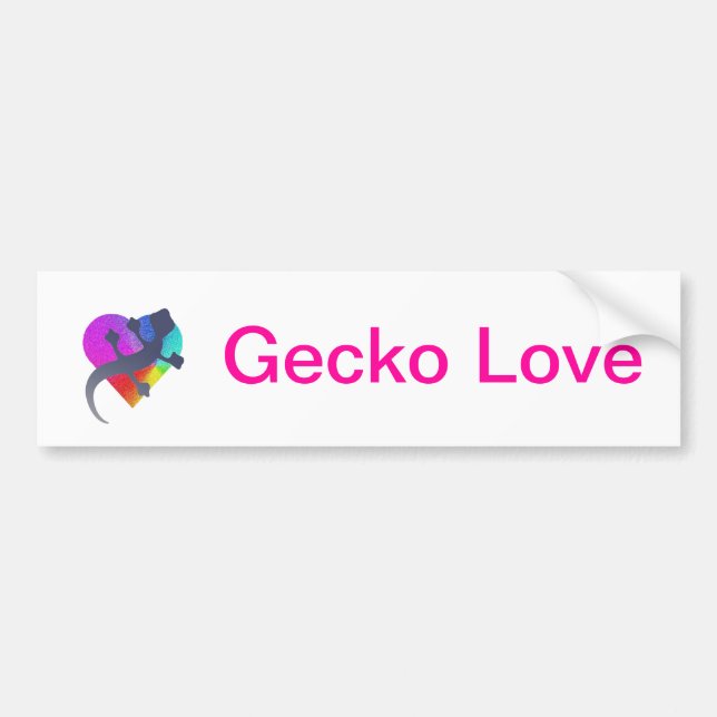 Adesivo Para Carro Gecko Love (Frente)