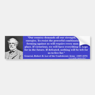 Adesivo Para Carro General Robert E. Lee, Bumber 4