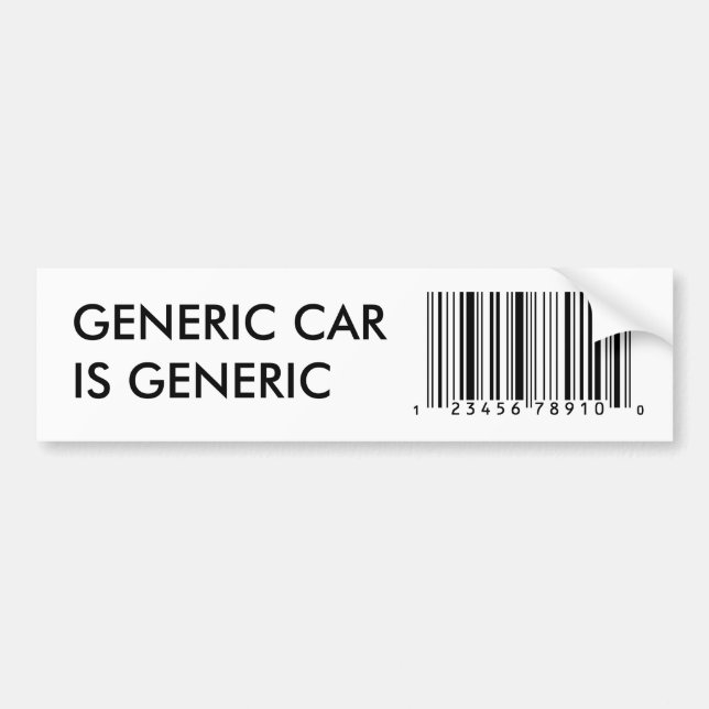 Adesivo Para Carro Genérico é Genérico (Frente)