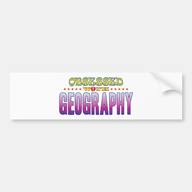 Adesivo Para Carro Geografia 2 obcecada (Frente)