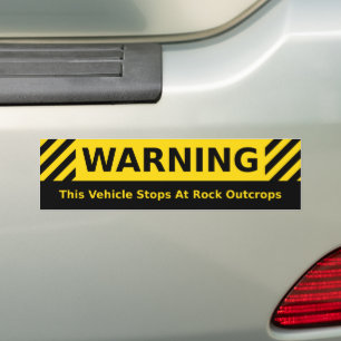 Adesivo Para Carro Geologia Humor Bumper Sticker