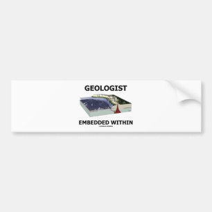 Adesivo Para Carro Geólogo encaixado dentro (zona do Subduction)