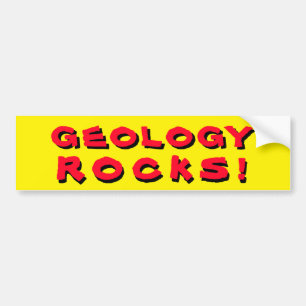Adesivo Para Carro Geology Rocks Pun. Vermelho e Amarelo