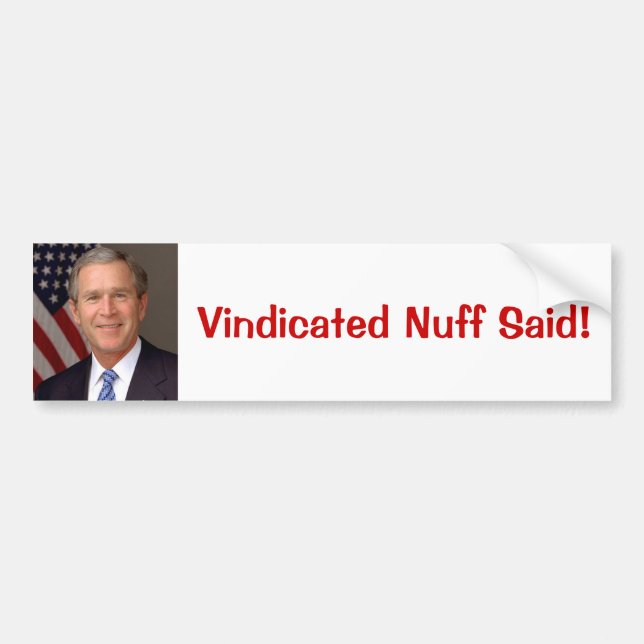 Adesivo Para Carro George W. Bush (Frente)