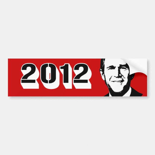 Adesivo Para Carro George W Bush 2012 (Frente)