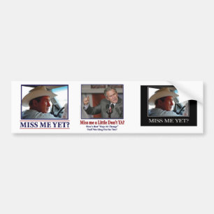 Adesivo Para Carro George W Bush sente falta de mim um pouco