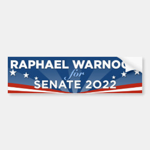 Adesivo Para Carro Georgia Raphael Warnock para o Senado 2022
