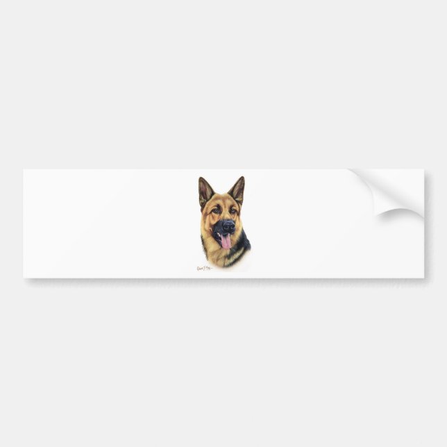 Adesivo Para Carro German shepherd (Frente)