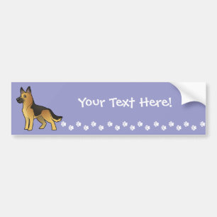 Adesivo Para Carro German shepherd dos desenhos animados