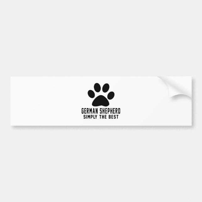 Adesivo Para Carro German shepherd simplesmente o melhor (Frente)