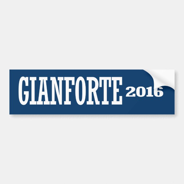 Adesivo Para Carro Gianforte - Greg Gianforte 2016 (Frente)