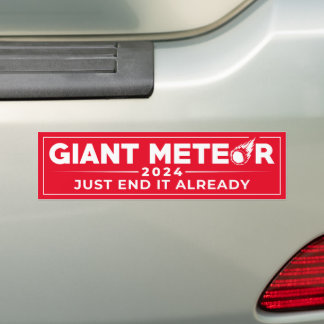 Adesivo Para Carro Giant Meteor 2024 eleição engraçada de 2024