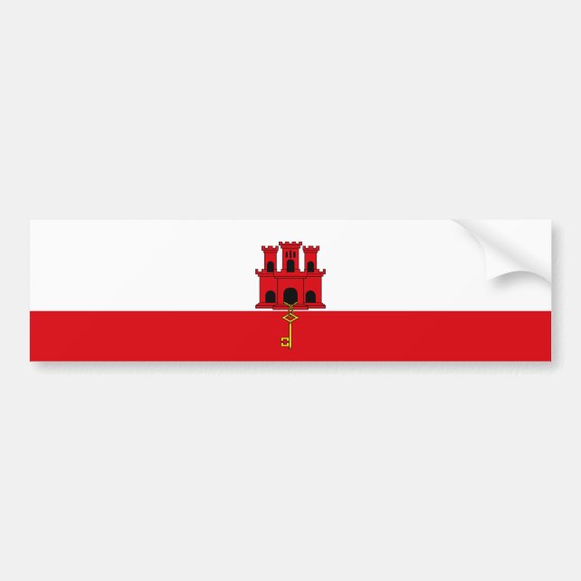 Adesivo Para Carro Gibraltar Flag (Frente)