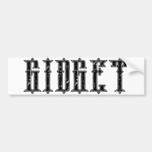ADESIVO PARA CARRO GIDGET BUMPER STICKER