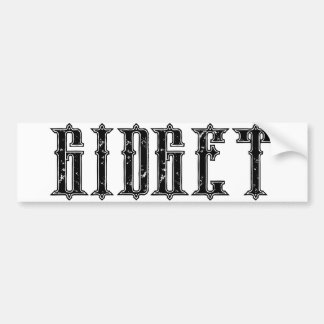 ADESIVO PARA CARRO GIDGET BUMPER STICKER