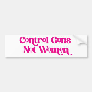 Adesivo Para Carro Girt Font Pink Control Guns Não Mulheres