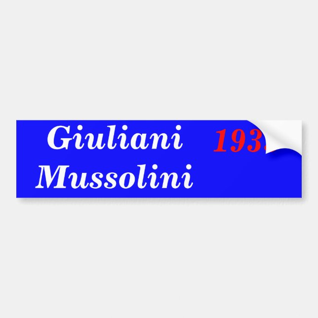 Adesivo Para Carro Giuliani Mussolini 1933 (Frente)