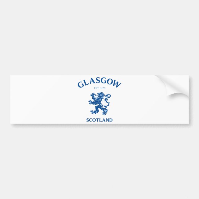 ADESIVO PARA CARRO GLASGOW, ESCÓCIA (Frente)