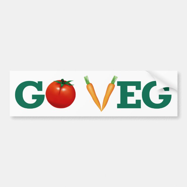 Adesivo Para Carro Go Veg (Frente)