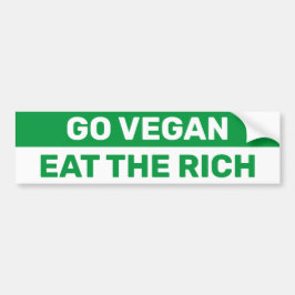 Adesivo Para Carro Go Vegan Eat The Rich