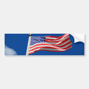 Adesivo Para Carro God Bless America, American Flag, Patriot Support