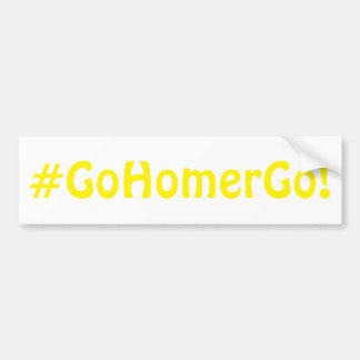 Adesivo Para Carro #GoHomerGo! - Autocolante no vidro traseiro do