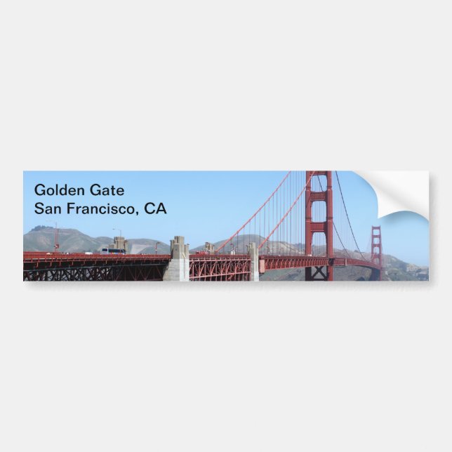 Adesivo Para Carro Golden Gate (Frente)