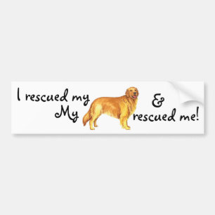 Adesivo Para Carro Golden retriever do salvamento