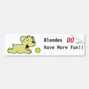 Adesivo Para Carro Golden retriever - os louros têm mais divertiment
