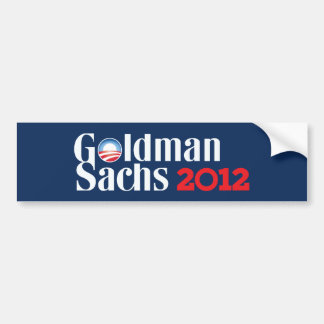 Adesivo Para Carro Goldman Sachs Bumpersticker 2012