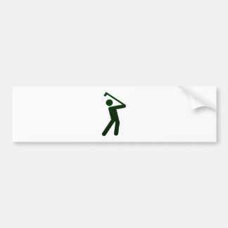 Adesivo Para Carro Golfer golf player