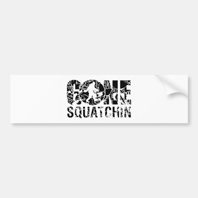 Adesivo Para Carro Gone Squatchin (Frente)