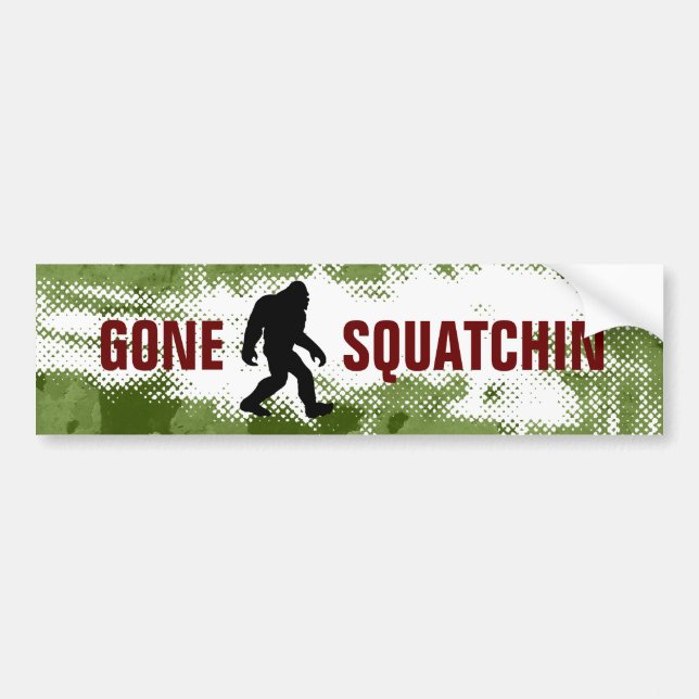 Adesivo Para Carro Gone Squatchin (Frente)