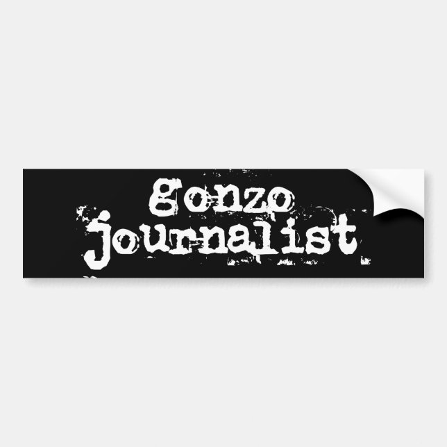 Adesivo Para Carro Gonzo Journalist (Frente)