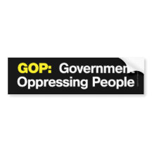 GOP:  Pessoas Oppressing do governo