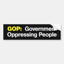 Adesivo Para Carro GOP:  Pessoas Oppressing do governo