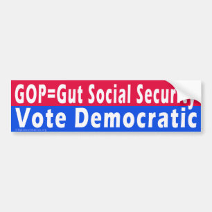 Adesivo Para Carro 'GOP=Segurança Social Gut'