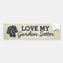 Adesivo Para Carro Gordon Setter Bumper Sticker