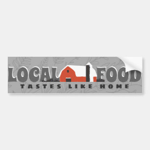 Adesivo Para Carro Gosto De Comida Local Como Bumpersticker Doméstico
