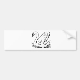 Adesivo Para Carro Graceful Swan