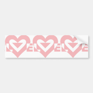 Adesivo Para Carro Gráfico de Amor legal, Rosa