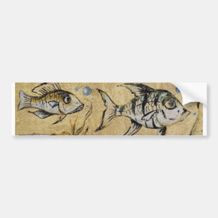 Adesivo Para Carro Grafite de peixe
