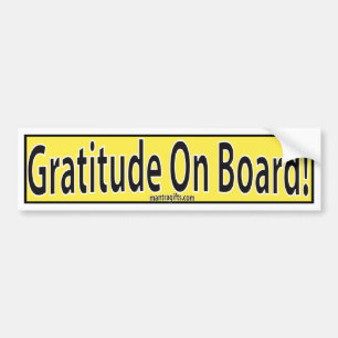 ADESIVO PARA CARRO GRATITUDE A BORDO DO SINAL