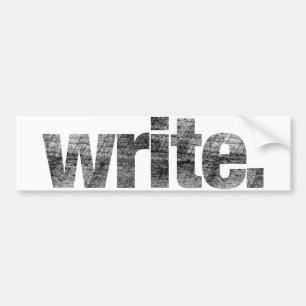 Adesivo Para Carro Gravação: Escritor, Escritor Freelance, Autor