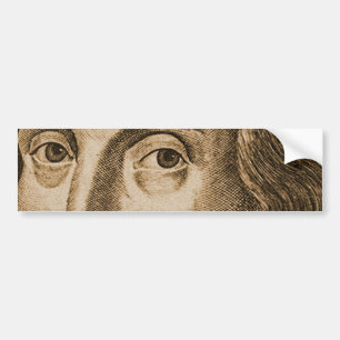 Adesivo Para Carro Gravuras de Shakespeare Droeshout