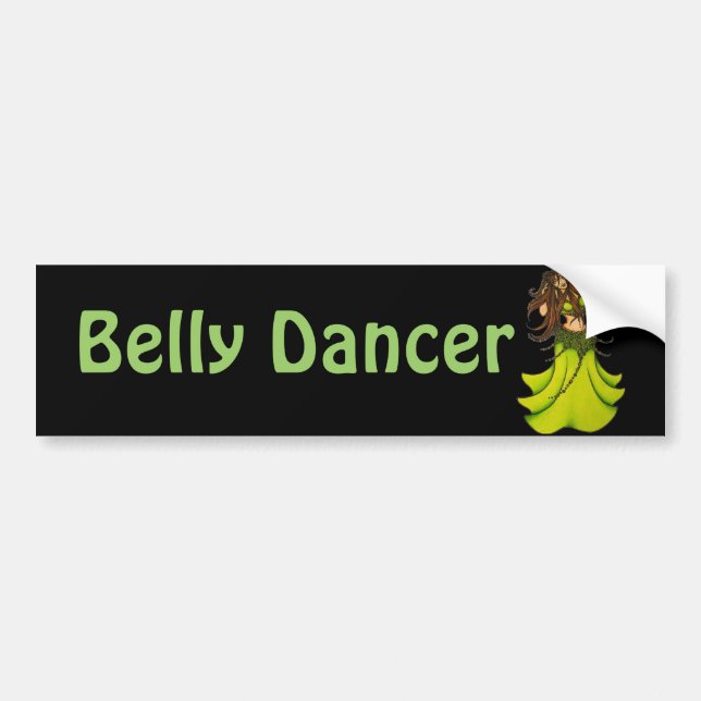 Adesivo Para Carro Green Belly Dancer (Frente)