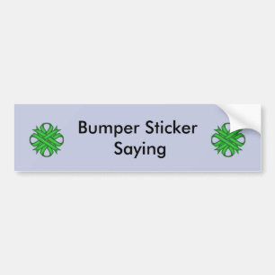 Adesivo Para Carro Green Clover Ribbon por Kenneth Yoncich
