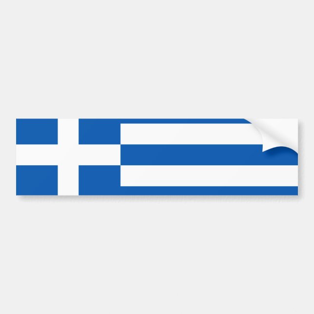 Adesivo Para Carro Grego Simplesmente Orgulhoso (Frente)